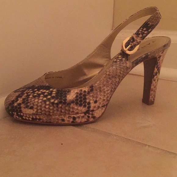 Tahari Carolyn snake skin pump - Picture 1 of 2